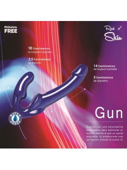 VIBRADOR GUN AZUL MEDIUM 2