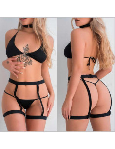 CONJUNTO DISFRAZ SADO SEXY