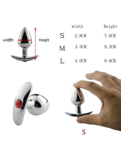 Plug Anal Metal Con Joya MEDIUM 2