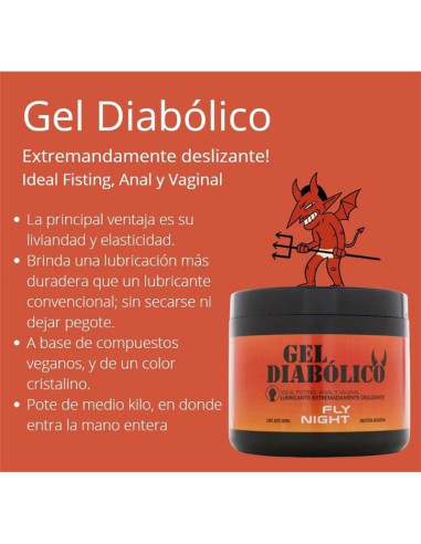 Gel Diabolico Fisting Anal Vaginal - 500Ml
