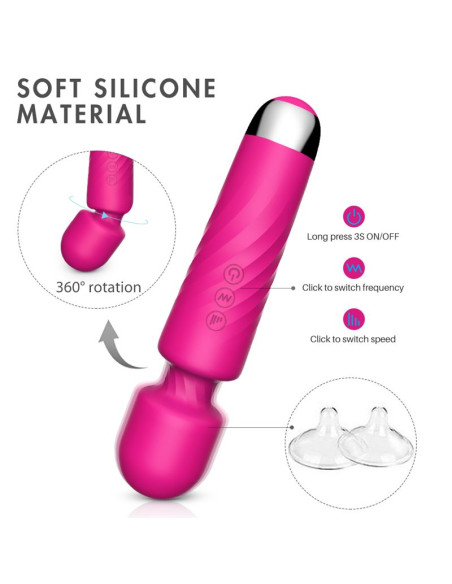 Hero Masajeador Vibrador Multifuncional Recargable Usb