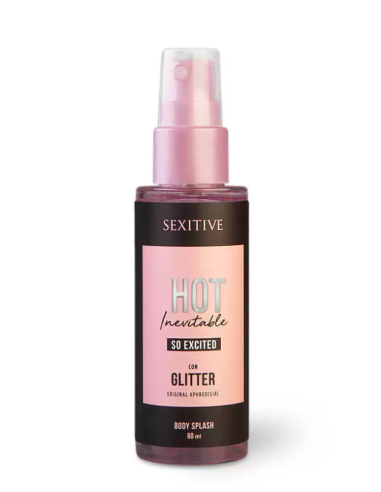 Nuevo! Body Splash Hot Inevitable So Excited con glitter