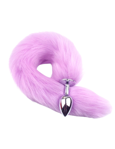 PLUG ANAL FOX TAIL VIOLETA