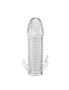 FUNDA PENEANA CON ESTIMULADOR CLITORIS Y ANAL 2