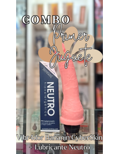 Combo Primer Juguete – Vibrador Bananín CyberSkin +...