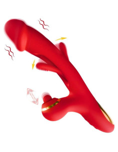 Vibrador con estimulador de clítoris - Flicking 3 en 1 2